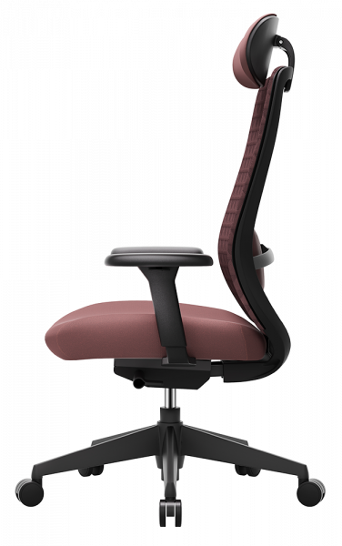 ЕРГОНОМИЧЕН СТОЛ MOKA BLACK БУРГУНДИ