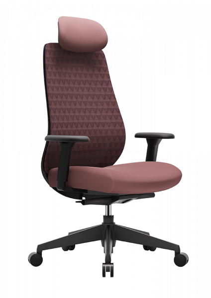 ЕРГОНОМИЧЕН СТОЛ MOKA BLACK БУРГУНДИ