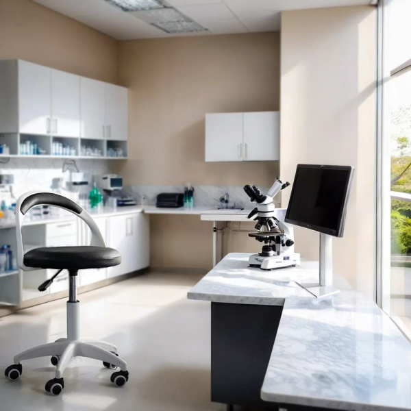 Оперативен стол в черен цвят.