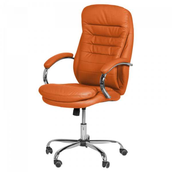 ДИРЕКТОРСКИ СТОЛ 6113-1 ХРОМ ОРАНЖЕВ