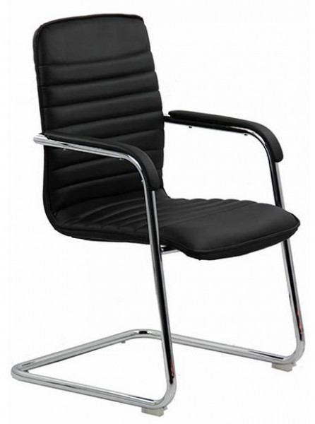 ПОСЕТИТЕЛСКИ СТОЛ ALEKSANDRO 835 ЕКО КОЖА ЧРН