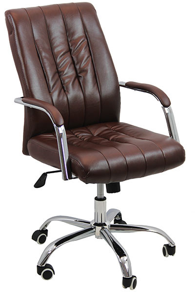 Директорски стол в кафяв цвят.